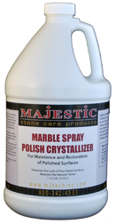 Polish,Stone, Majestic Marble 
Spray Polish Crystalizer 
4gl/cs