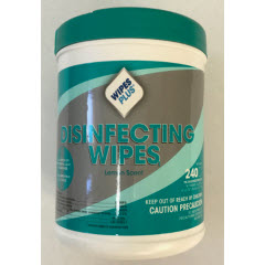 WipesPlus Disinfecting
Surface Wipes Canister 12/240