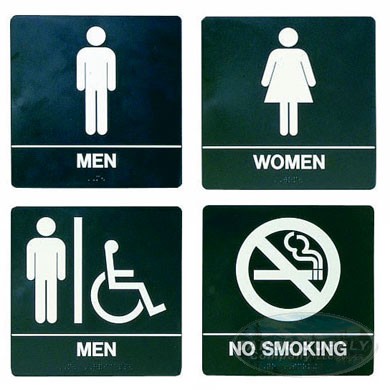 ADA Sign Mens Restroom