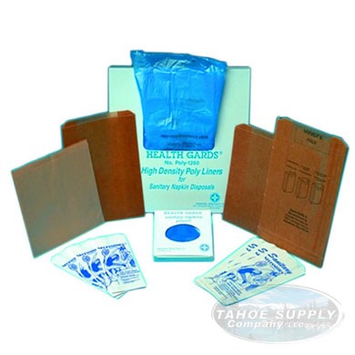 Sanitary Receptacle Waxed 
Paper Bags Brown 500/cs