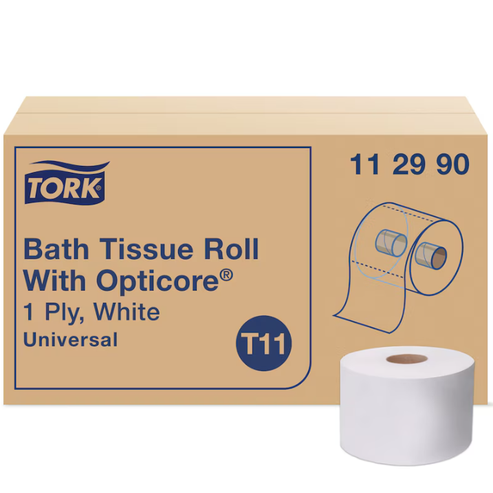Tork T11 GSC Bath Tissue Roll 
1-Ply OptiCore 36/cs