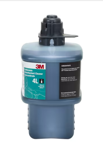3M Bathroom Disinfectant  Cleaner Concentrate 4L, Gray 