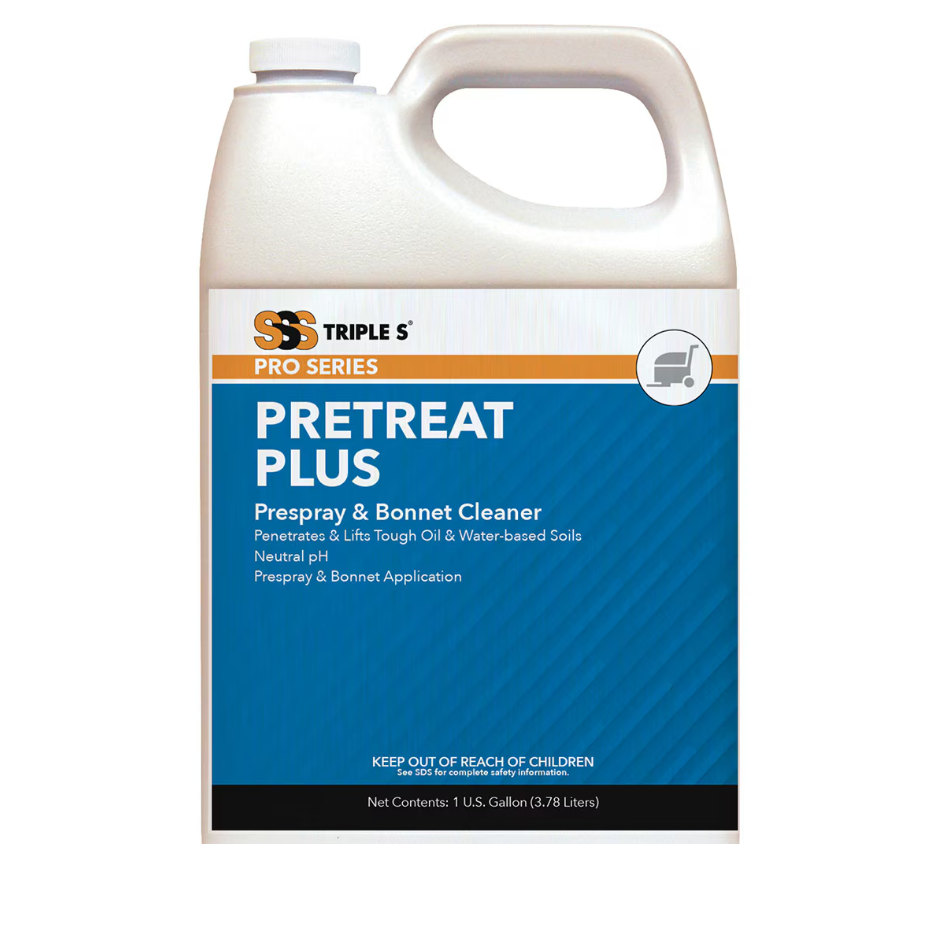 SSS PreTreat Plus Prespray and  Bonnet Cleaner, 1 gal., 4/cs