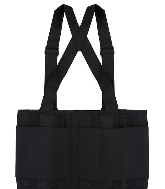Back Support, Adjustable  Suspenders, Size Large