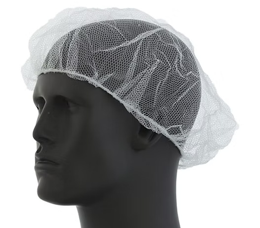21&quot; WHITE NYLON MESH HAIRNETS