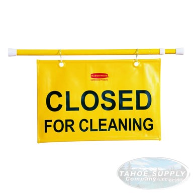 Hanging Sign Closed For Cleaning