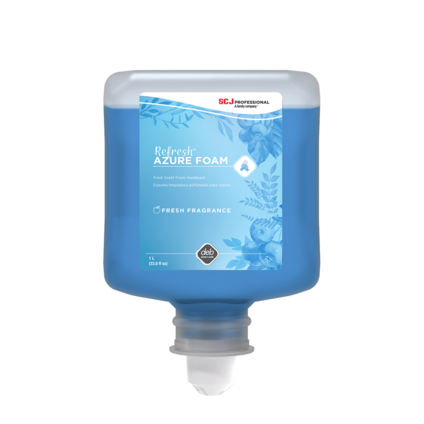 SCJ Refresh Azure Foam soap,  green tip 6/1L/cs