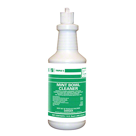 SSS Mint bowl Cleaner 9% HCL,  12 Qts/Cs