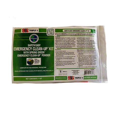 SSS Safe&#39;N Easy Emergency  Clean Up Kit, 36 Kits/Cs