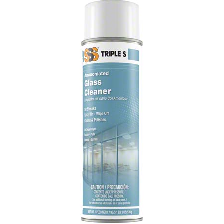 SSS Glass Cleaner, 19 oz.,  12/cs