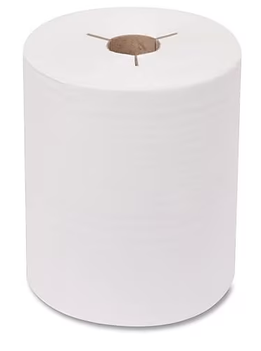 Tork Advanced Hand Towel Roll,  Notched, 1-Ply, 8 x 11, White, 